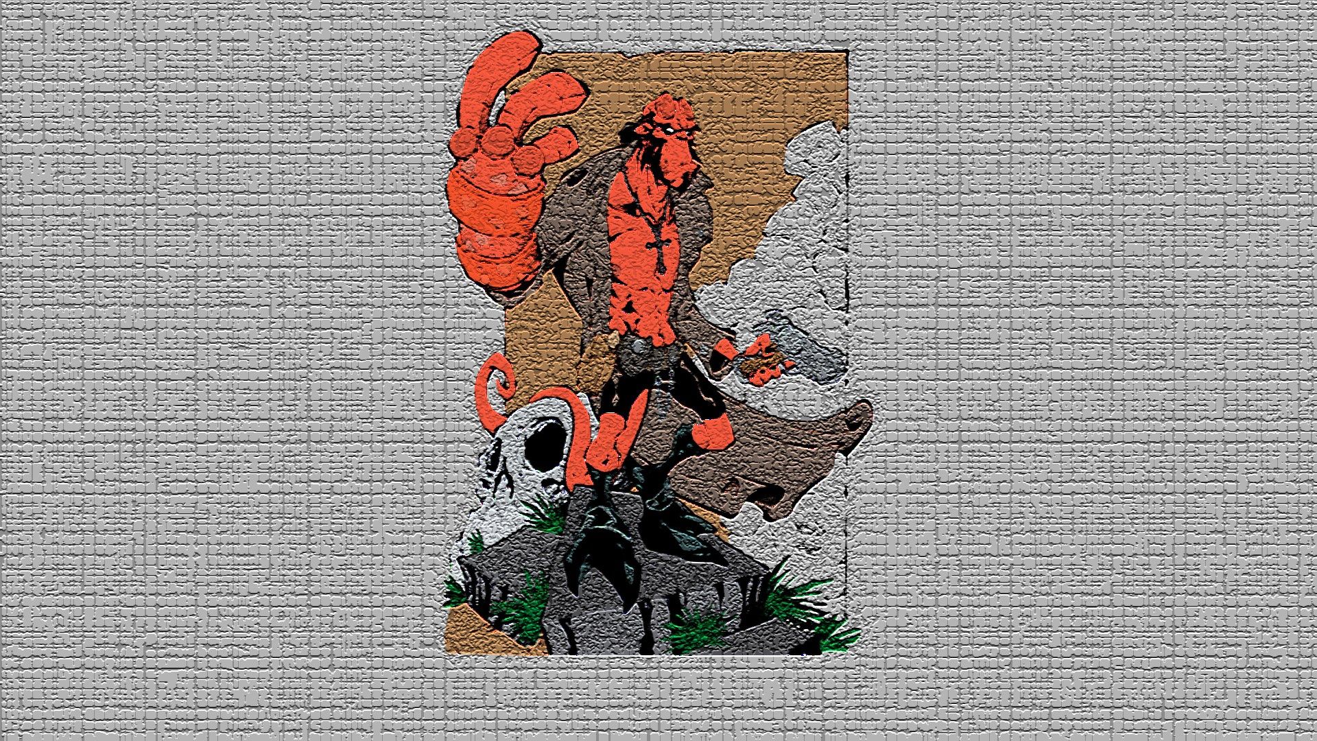 Hellboy Wallpaper Hd - Illustration , HD Wallpaper & Backgrounds