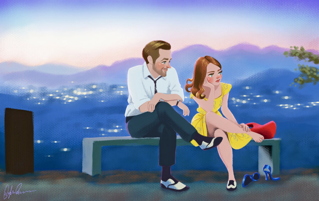 La La Land By Dylanbonner - La La Land Art , HD Wallpaper & Backgrounds