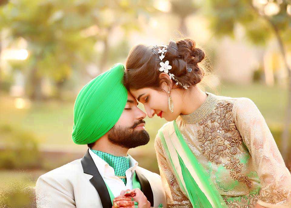 Punjabi Couple Wallpaper For Whatsapp - Punjabi Couple Photo Download , HD Wallpaper & Backgrounds