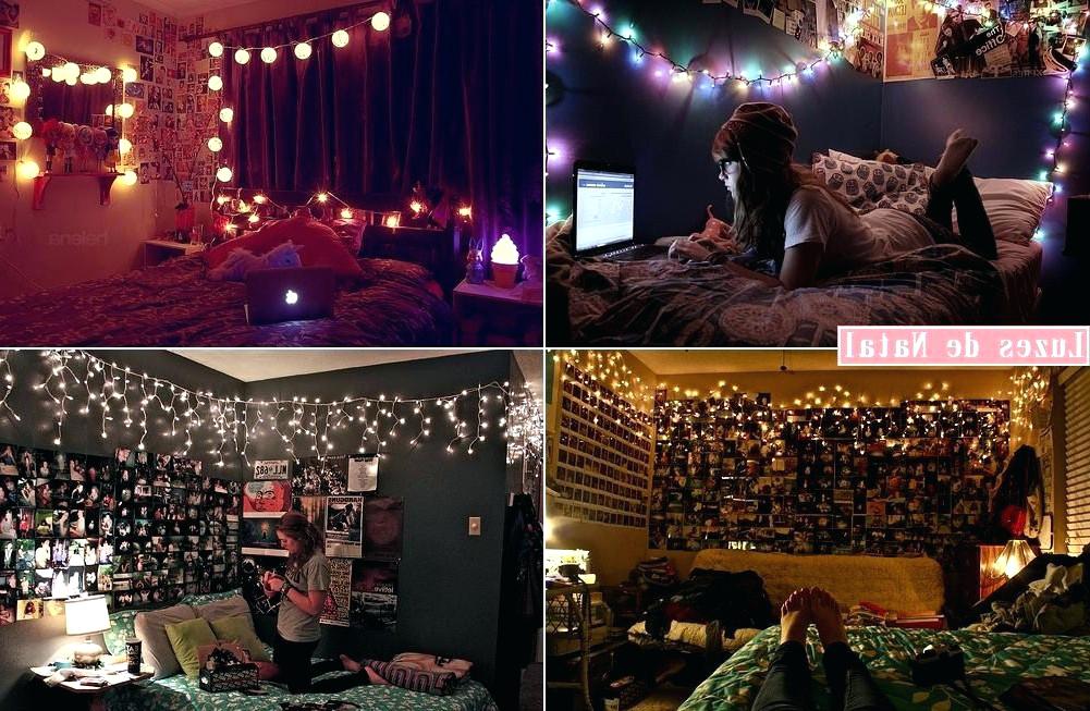 Tumblr Christmas Lights Style Lights Room Cute Bedroom - Cute Christmas Lights In Bedroom , HD Wallpaper & Backgrounds