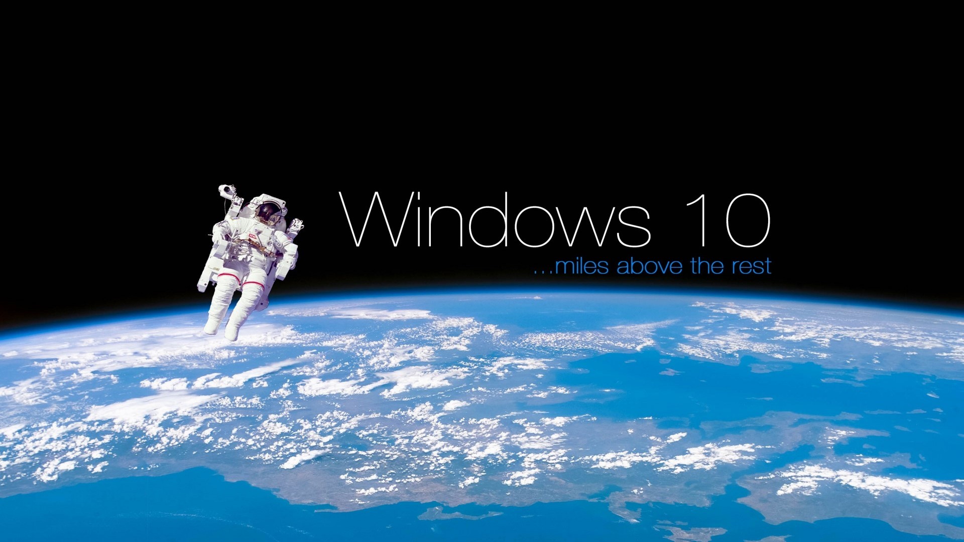 Photo Wallpaper Space, Windows, Earth, Computer, Windows - Windows 10 Astronaut , HD Wallpaper & Backgrounds