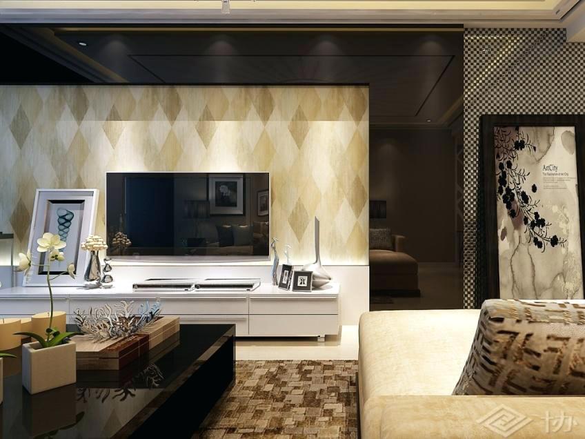Latest Modern Living Room Wallpaper Layout For Samples - Design Wallpaper Living Room Modern , HD Wallpaper & Backgrounds