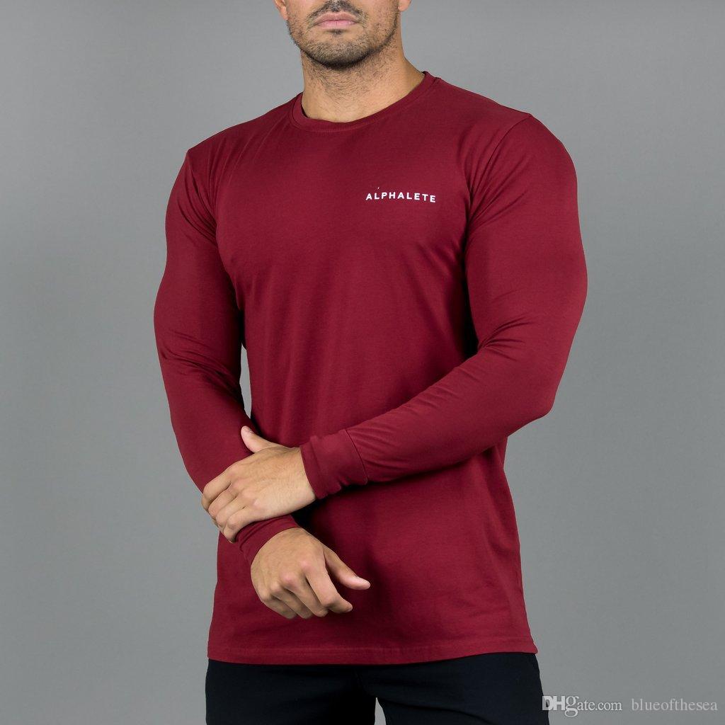 Alphalete Athletic Mens Brand Designer Long Sleeve - Alphalete Long Sleeve Shirt , HD Wallpaper & Backgrounds
