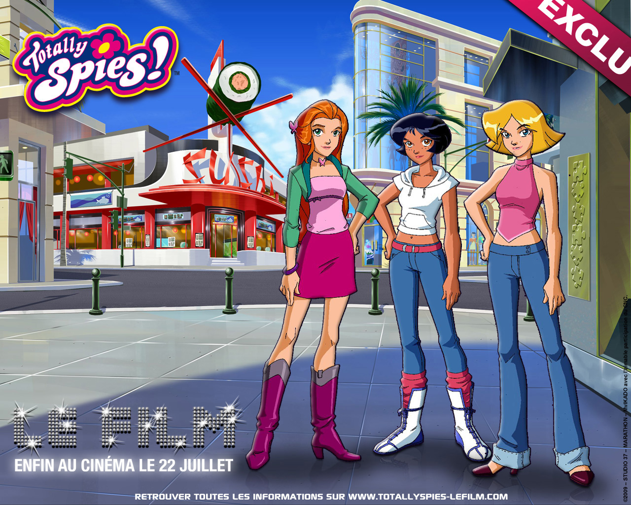 Wallpaper Totally Spies Cartoons - Totally Spies Le Film , HD Wallpaper & Backgrounds