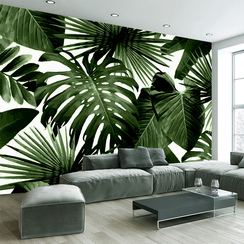 Custom Beverly Hills Hotel Wallpaper - Tropical Leaf Wall Mural , HD Wallpaper & Backgrounds
