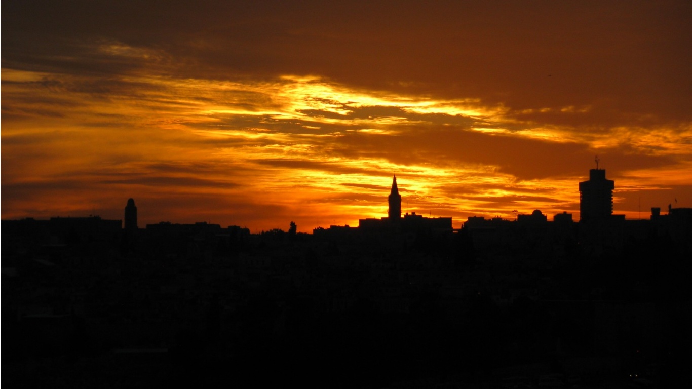 Jerusalem City Sunset - Jerusalem Wallpaper Sunset , HD Wallpaper & Backgrounds