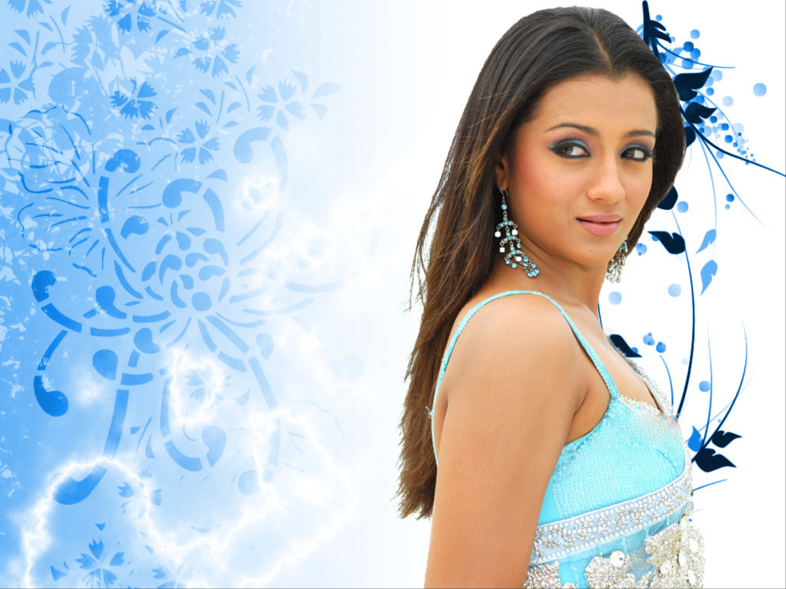 Trisha Krishnan - Trisha Krishnan Background Hd , HD Wallpaper & Backgrounds