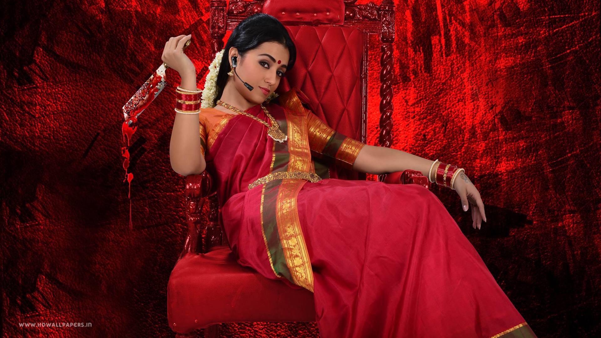 Download Hd Wallpepr Nayaki Trisha Krishnan Attractive - Trisha Nayaki , HD Wallpaper & Backgrounds