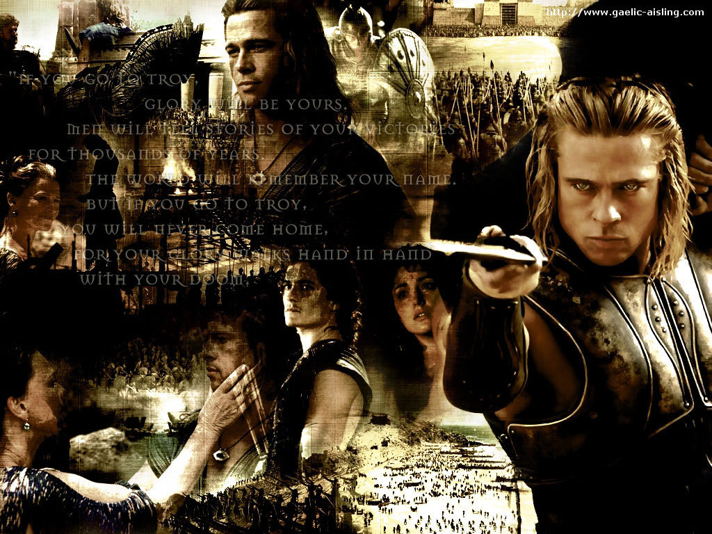 Achilles Brad Pitt Troy Hd Wallpaper Backgrounds Download