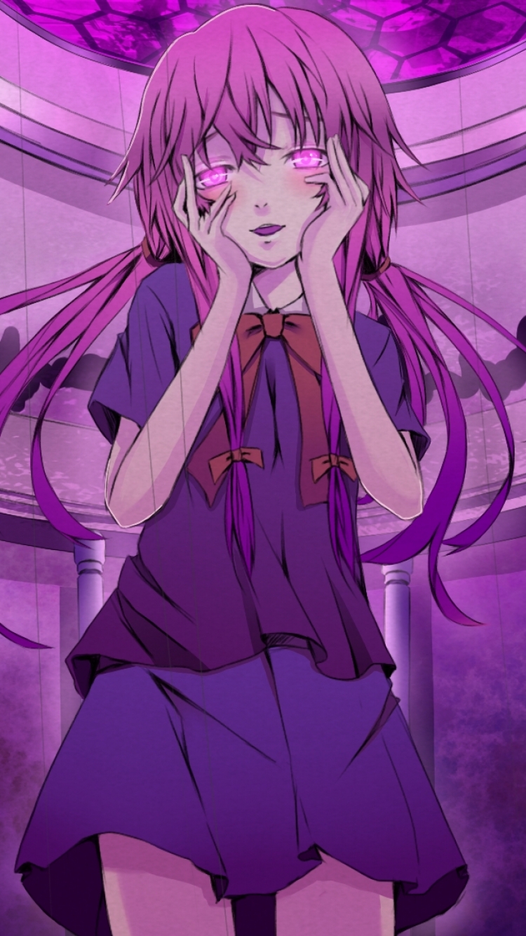 Anime / Mirai Nikki Mobile Wallpaper - Yuno Gasai Wallpaper Iphone , HD Wallpaper & Backgrounds