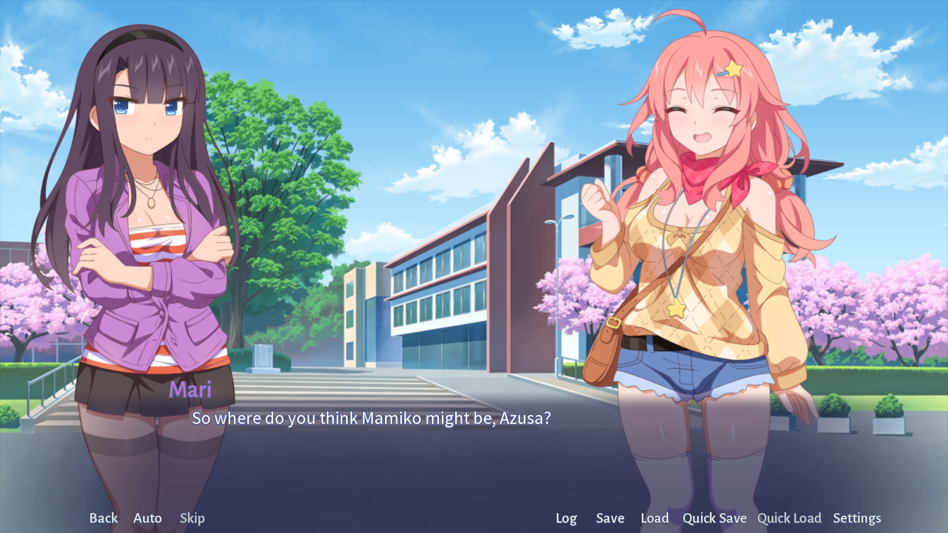 Azusa Is Desperate To Get A Picture Of Mamiko's Panties - Sakura Sadist , HD Wallpaper & Backgrounds