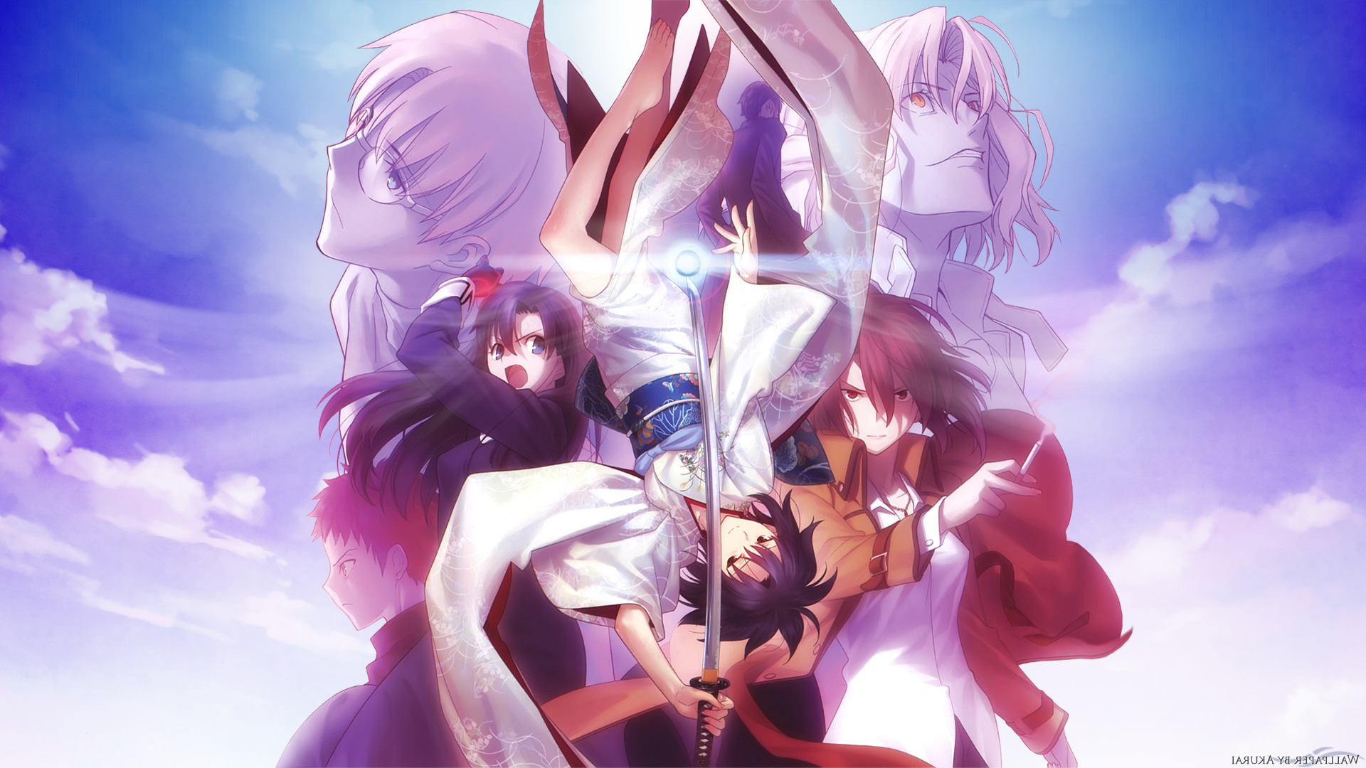 Anime Girls, Kara No Kyoukai, Ryougi Shiki, Kokutou - Ryougi Shiki Wallpaper Hd , HD Wallpaper & Backgrounds