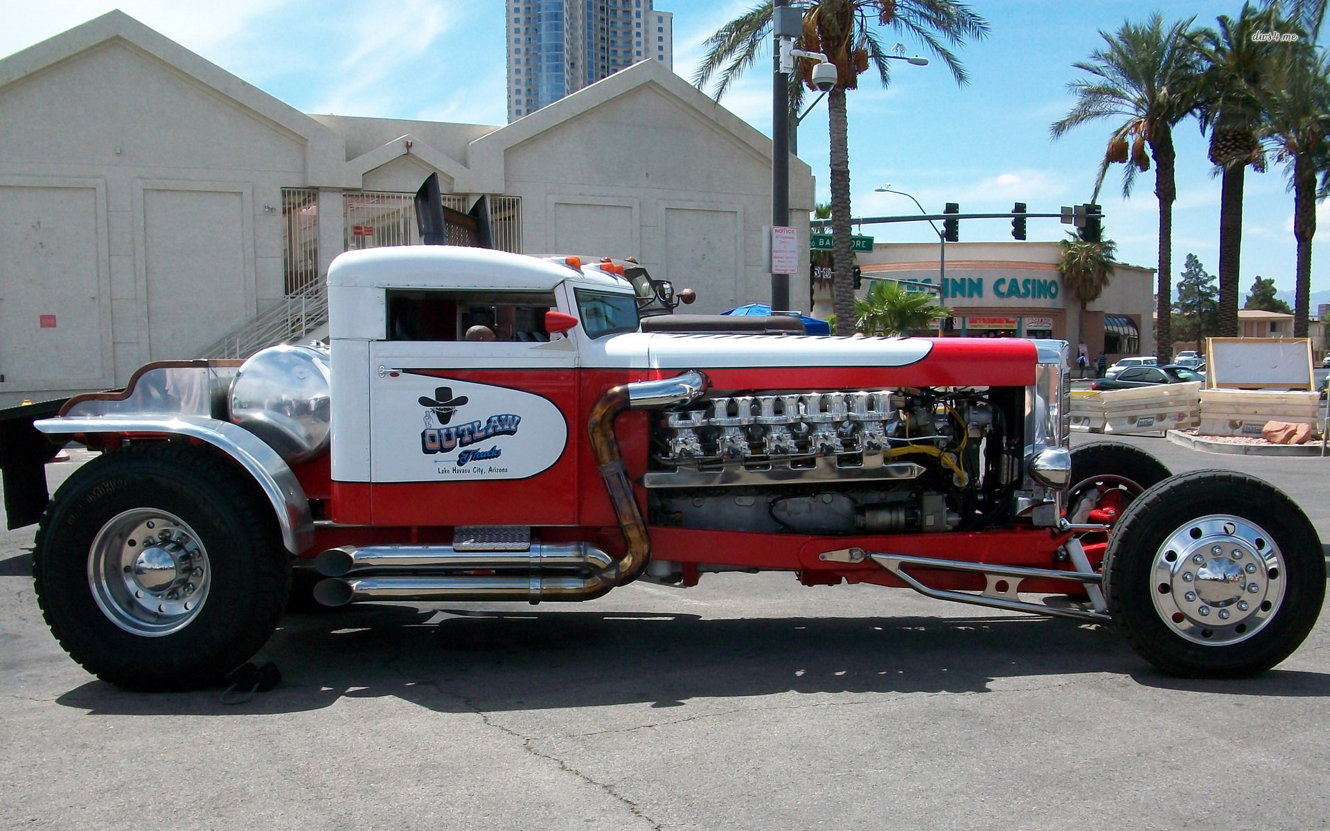 Peterbilt Ratrod Wallpaper - Semi Truck Engine Rat Rod , HD Wallpaper & Backgrounds