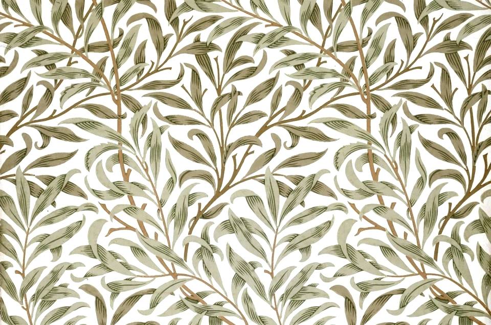 Plant Wallpaper Free Desktop And Design - Willow Bough William Morris , HD Wallpaper & Backgrounds