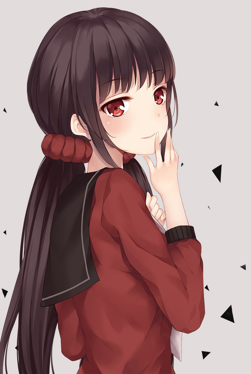 Red Eyes, Anime Girl, Maki Harukawa, Danganronpa, Wallpaper - Maki Harukawa Danganronpa V3 Gif , HD Wallpaper & Backgrounds