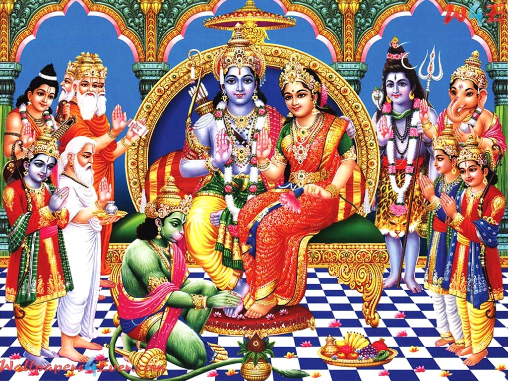 Ram Sita Wallpaper - Shri Ram Sita Laxman Hanuman ...