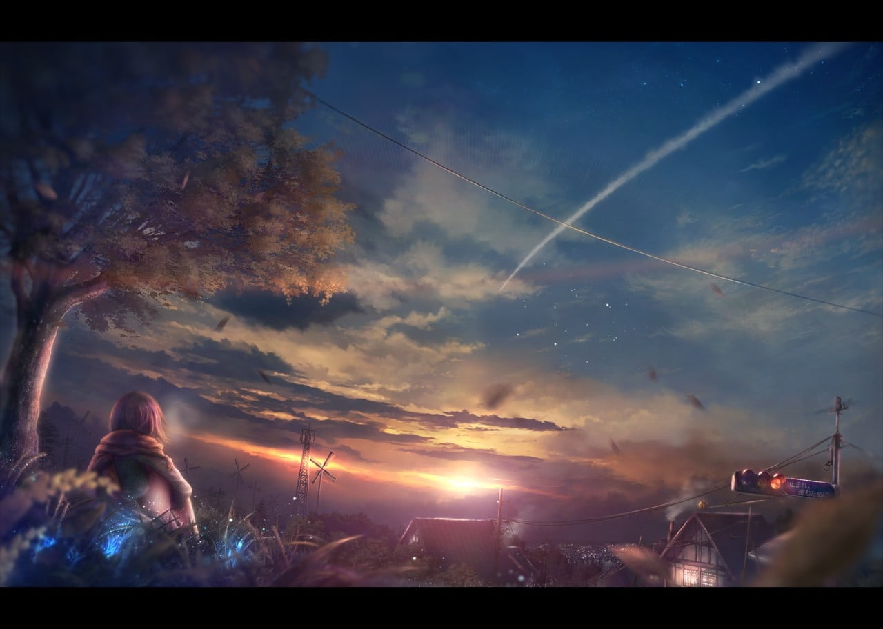 Your Name Wallpaper, Anime, Fantasy Art, Sky, Cloud - Hd Anime Wallpapers For Laptop , HD Wallpaper & Backgrounds