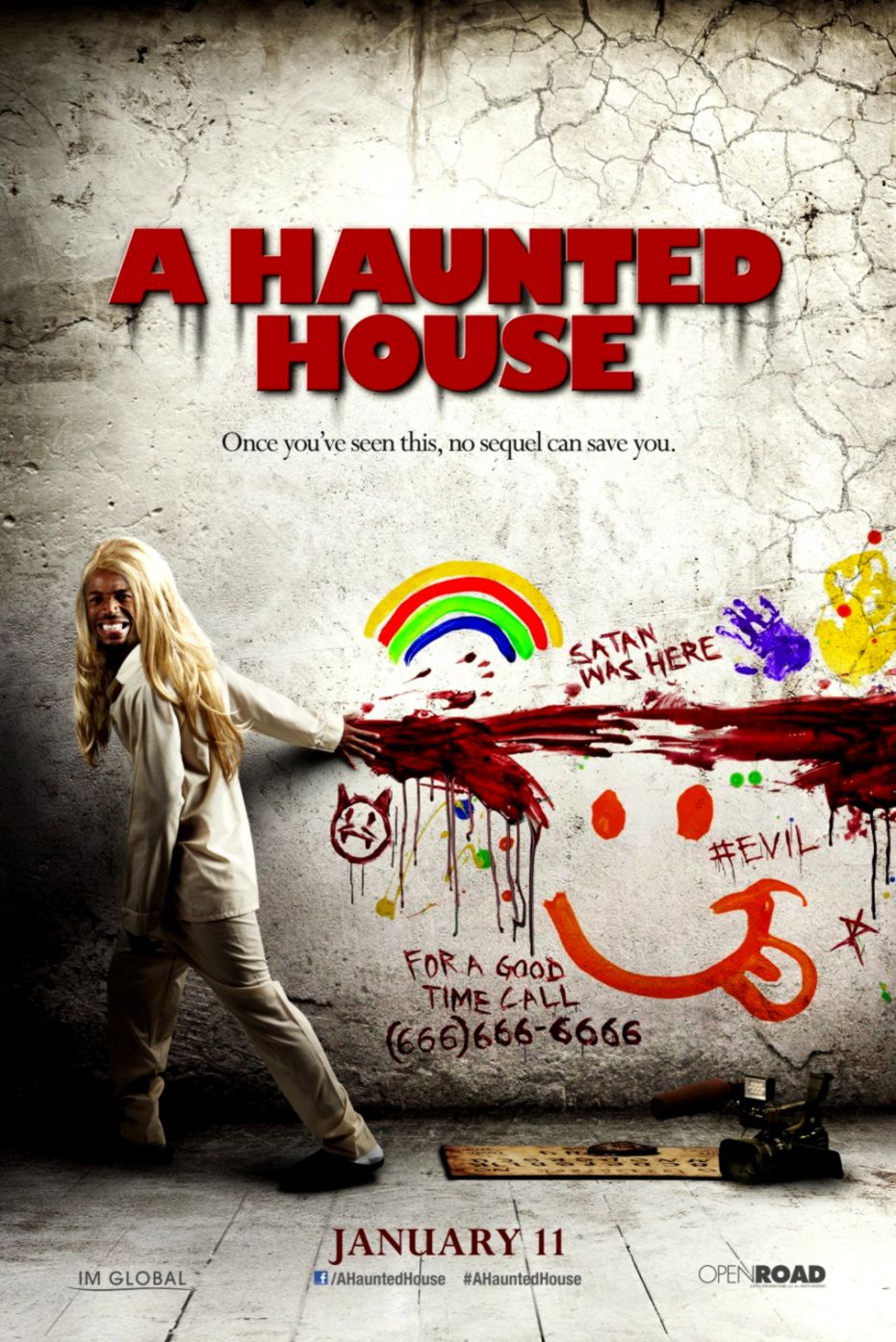 A Sinister Spoof Of Latest A Haunted House Poster Bloody - Haunted House 2013 Poster , HD Wallpaper & Backgrounds
