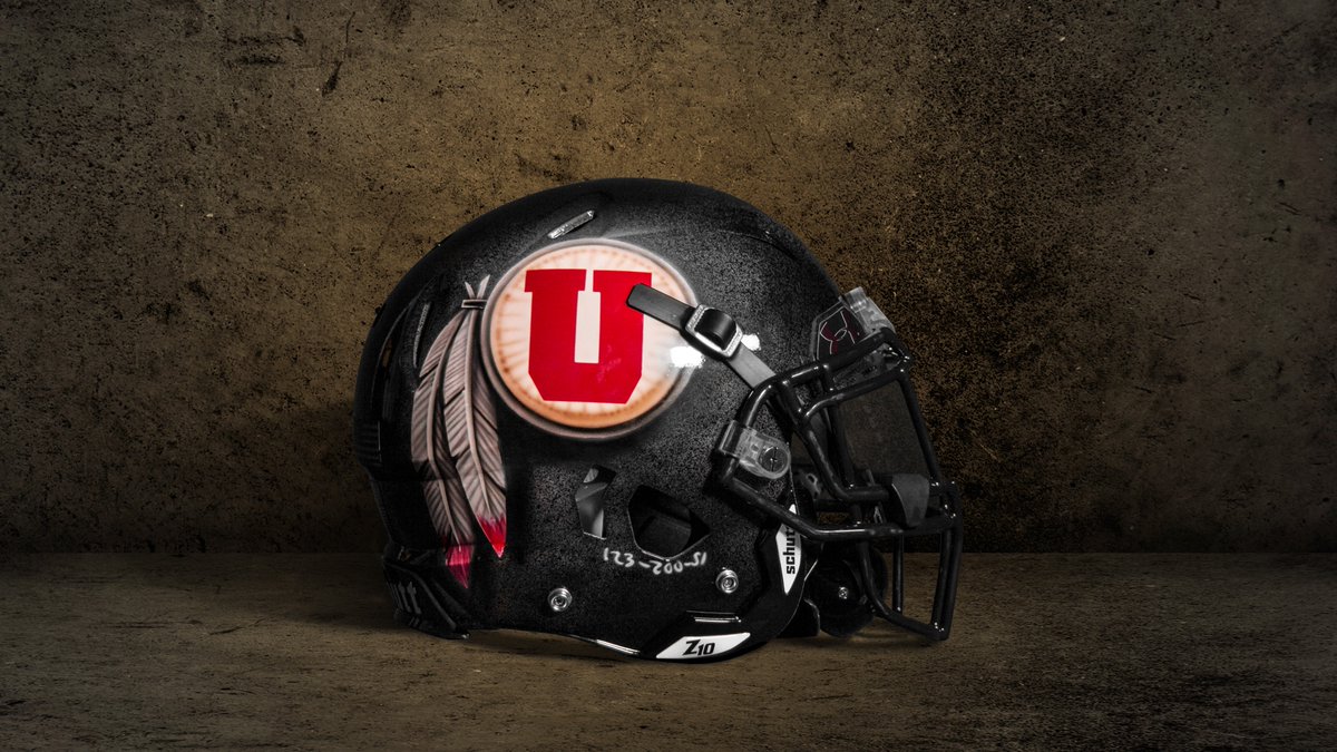 Utah Footballverified Account - Utah Football Helmet Hand Painted , HD Wallpaper & Backgrounds