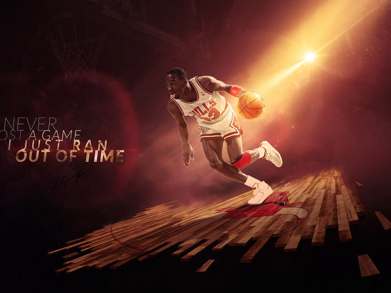 Wallpaper Michael Jordan, Chicago, Bulls, Legend, Ball, - Michael Jordan I Never Lost A Game , HD Wallpaper & Backgrounds