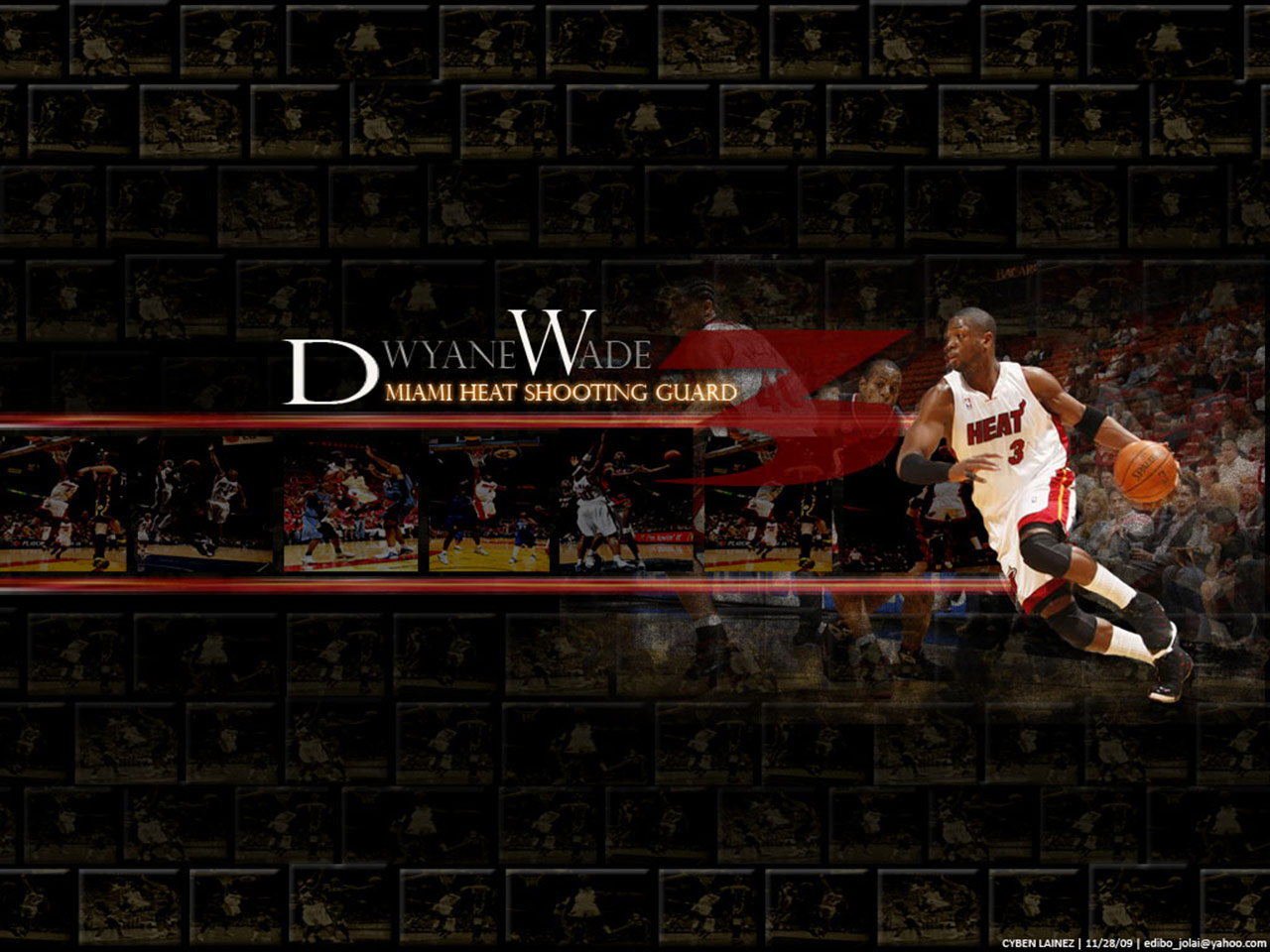 Dwyane Wade Miami Heat Sg Wallpaper - Miami Heat Dwyane Wade , HD Wallpaper & Backgrounds