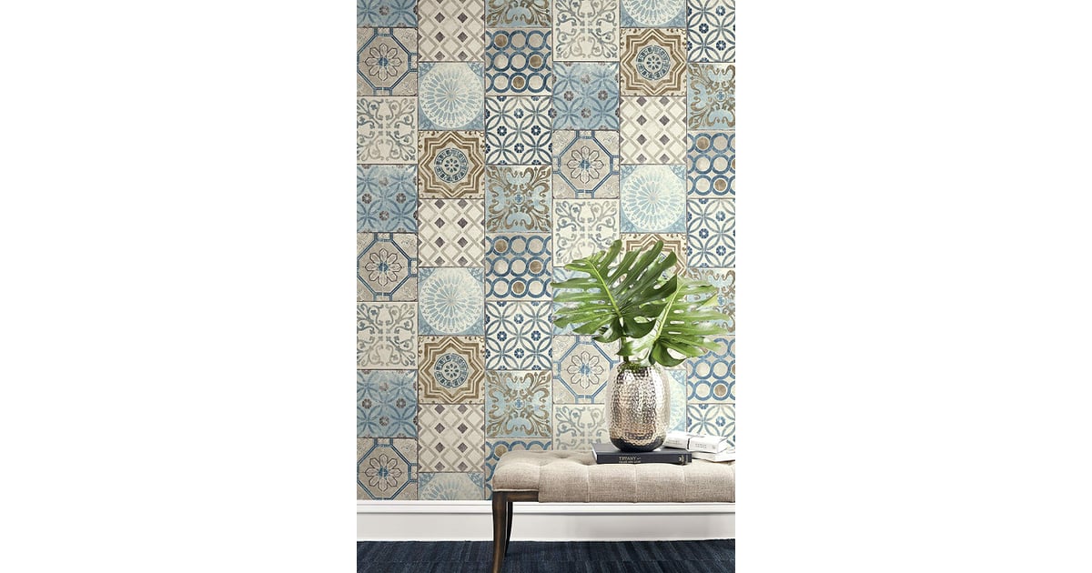 Wallquest Moroccan Style Mosaic Wallpaper - Peel And Stick Moroccan Tile , HD Wallpaper & Backgrounds