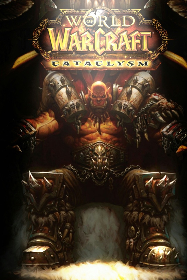 World Warcraft Cataclysm Garrosh Iphone 4 Wallpaper - Wow Garrosh , HD Wallpaper & Backgrounds