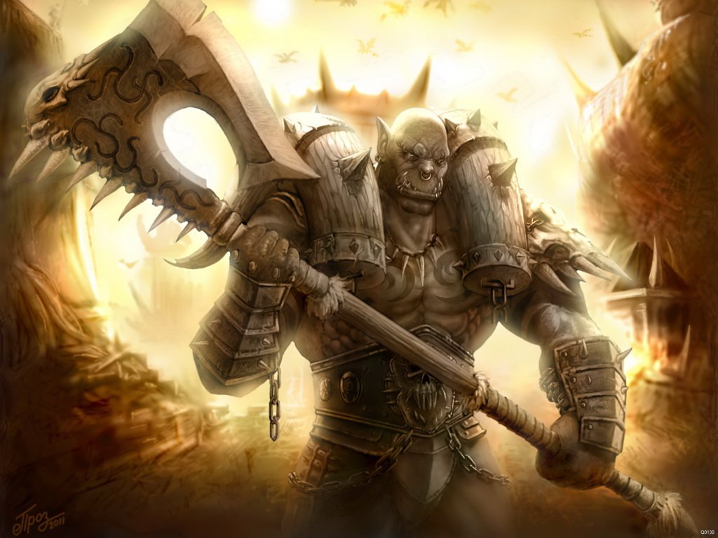 World Of Warcraft Hero Garrosh Hellscream Game Fan - Garrosh Hellscream Hot , HD Wallpaper & Backgrounds