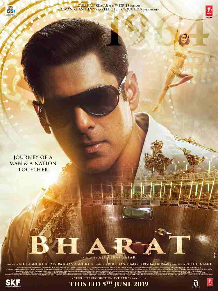 A Main Bharat Movie Poster Where Showing Salman Doing - Salman Khan , HD Wallpaper & Backgrounds