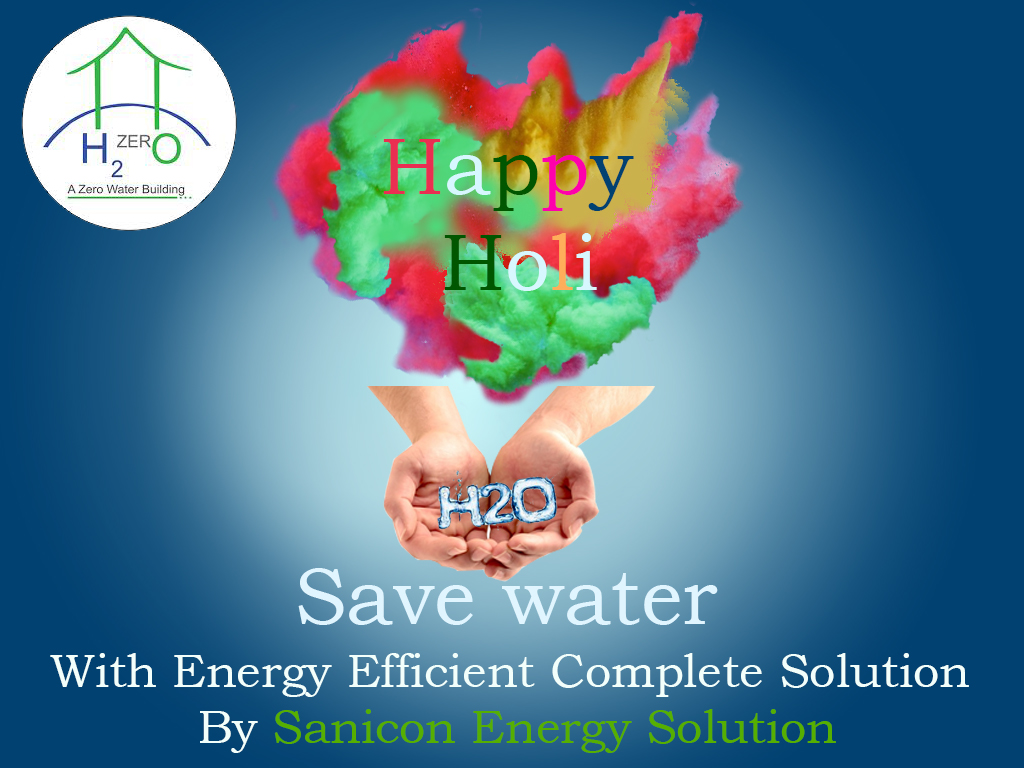 Play Holi With Sanicon Energy Solution In An Energy - Play Dry Holi Save Water , HD Wallpaper & Backgrounds