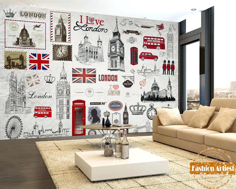 Custom Wallpaper Uk Custom Red Bus Wallpaper Mural - Papel De Parede London , HD Wallpaper & Backgrounds