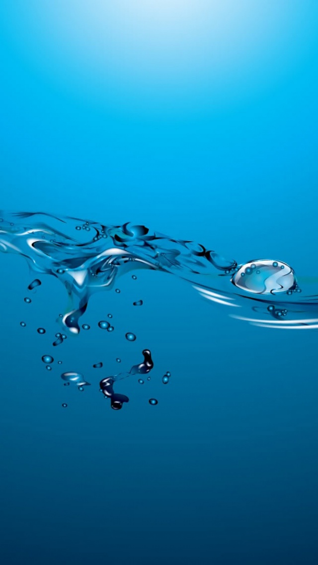 Flat Minimal Water Level Bubbles View Iphone 5 Wallpaper - Iphone Water Background Hd , HD Wallpaper & Backgrounds