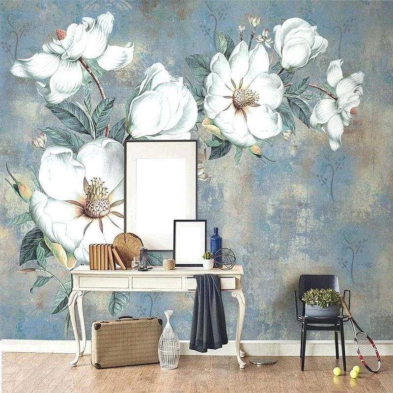 Living Room Wallpaper Murals Custom Photo Wall Paper - Flower Abstract Art Phone , HD Wallpaper & Backgrounds