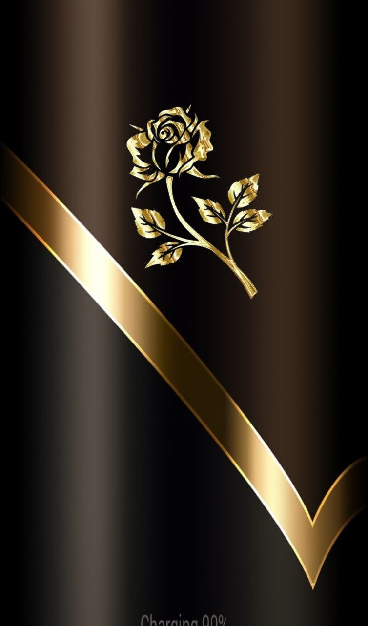Elegant Gold Rose Wallpaper By Artist Unknown - Proverbs 8 34 Kjv , HD Wallpaper & Backgrounds