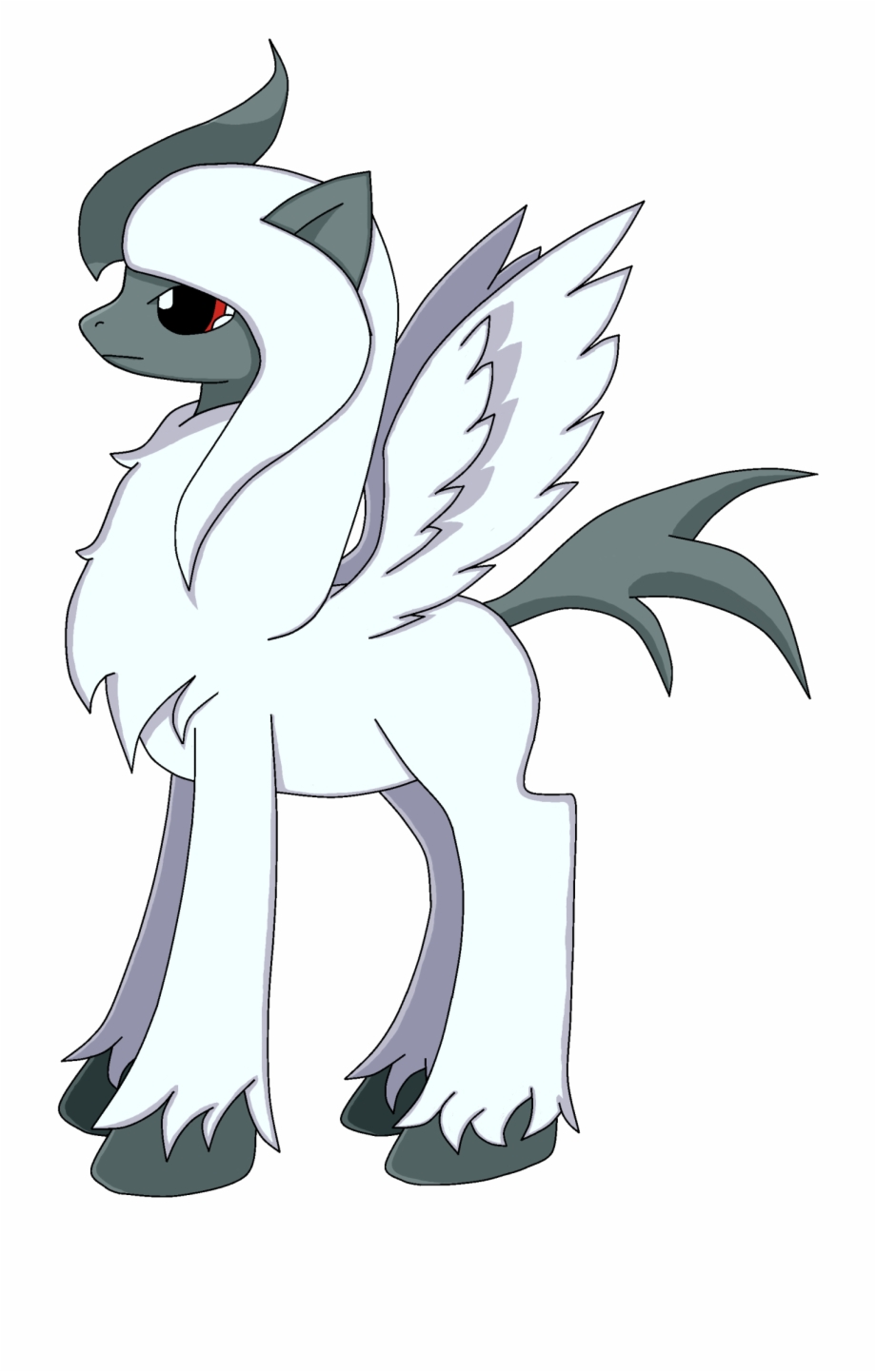 Mega Absol Pony - Absol Pony , HD Wallpaper & Backgrounds