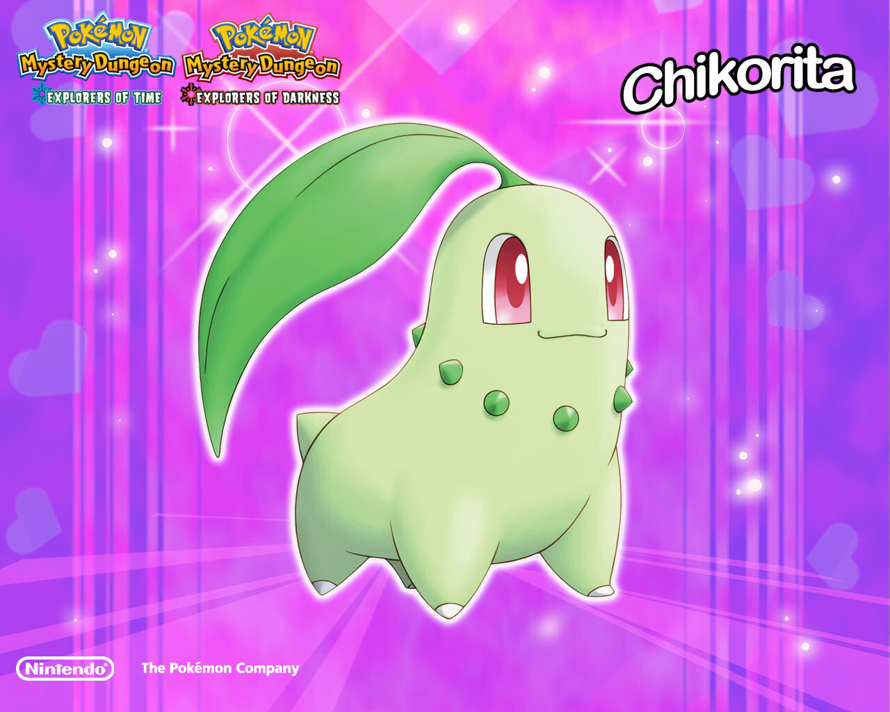 Pokémon Wallpaper Called Chikorita - Fondos De Pantalla De Pokemon De Hierba , HD Wallpaper & Backgrounds