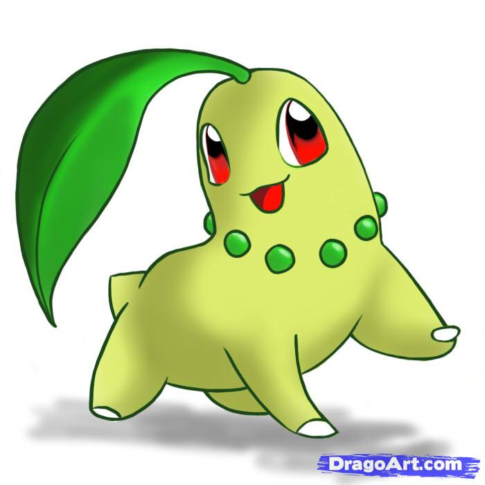 How To Draw Chikorita Pokemon Draw Chikorita Step By Step