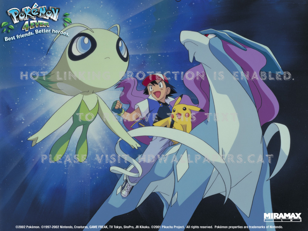Pokemon Celebi And Suicune , HD Wallpaper & Backgrounds