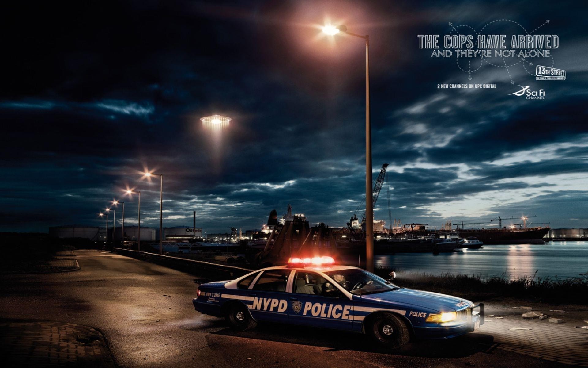 American Police Car Night , HD Wallpaper & Backgrounds