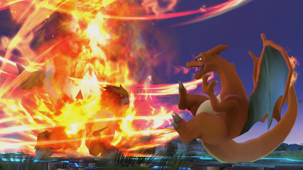 Image Published Direct In Smashbros - Entei Fire Spin Smash Bros , HD Wallpaper & Backgrounds