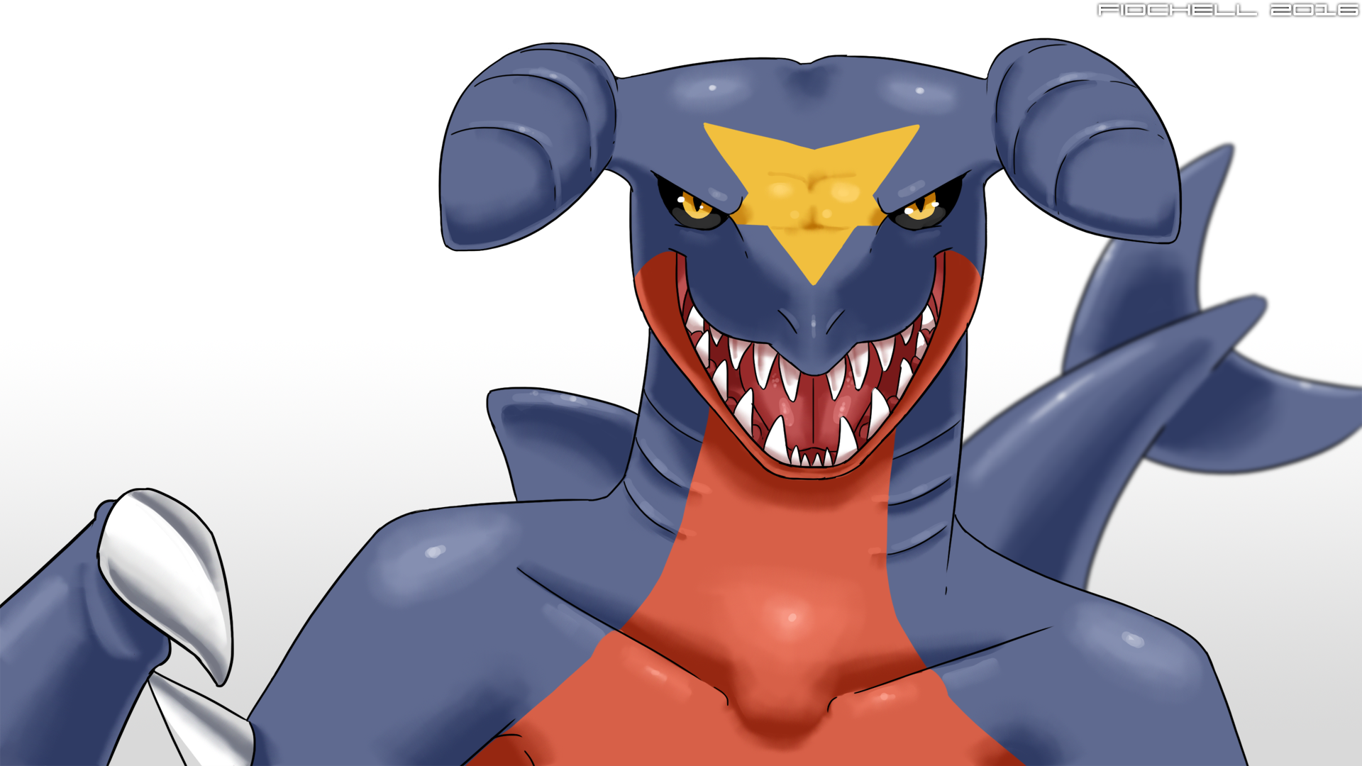 445 - Garchomp - Garchomp Vore , HD Wallpaper & Backgrounds