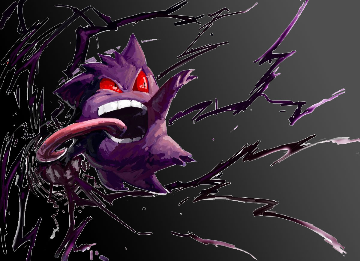Your Shadow Balls Cant Protect You Forever Gengars - Mega Gengar Wallpaper Phone , HD Wallpaper & Backgrounds