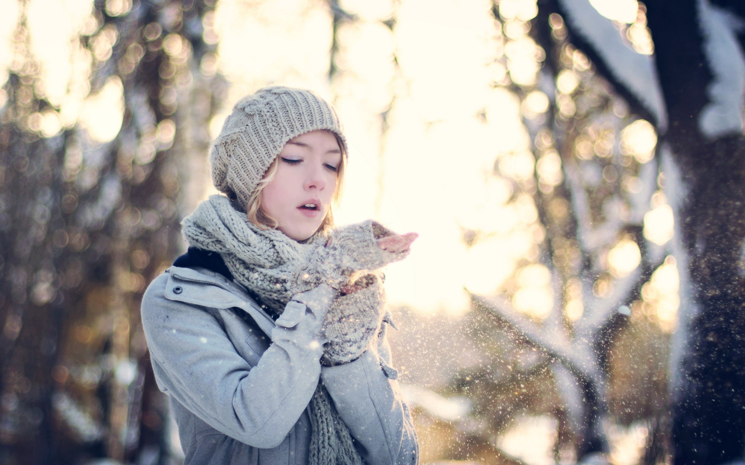 Snow Winter Girl , HD Wallpaper & Backgrounds