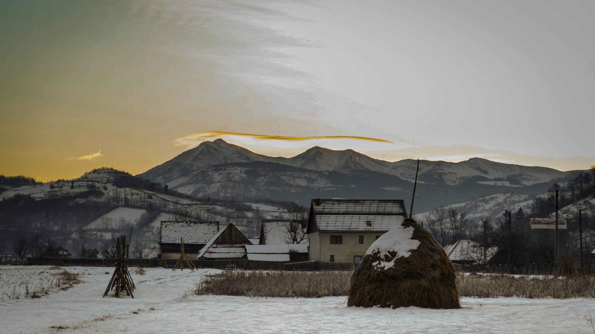 Rasarit Muntii Rodnei Frig Zapada Iarna Soare Hd Desktop - Snow , HD Wallpaper & Backgrounds