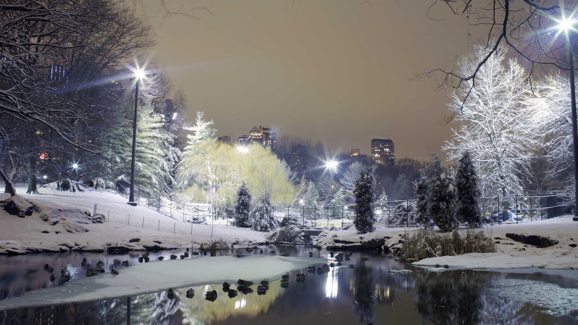 Desktop Nexus Winter Wallpaper - Winter City 4k , HD Wallpaper & Backgrounds