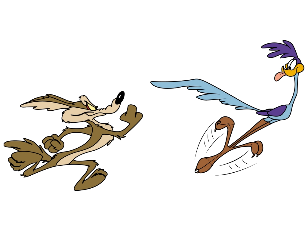 Road Runner Wallpapers Cartoon - Coyote Faster Than A Roadrunner , HD Wallpaper & Backgrounds