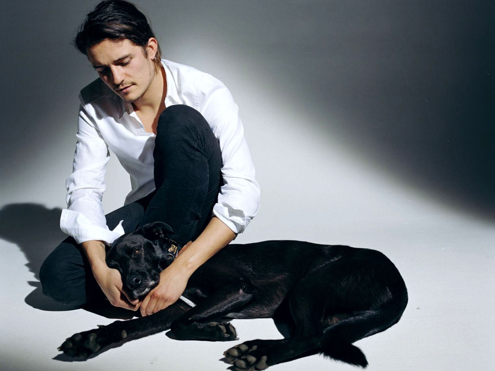 Orlando Bloom With A Dog, Orlando Bloom Is An American - Orlando Bloom , HD Wallpaper & Backgrounds