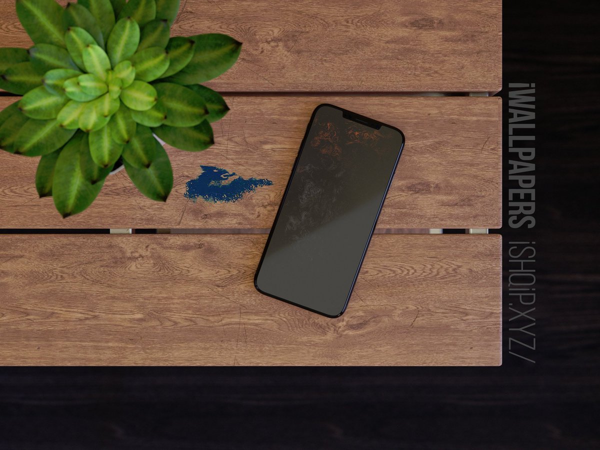 Iphone X Template Hishoot , HD Wallpaper & Backgrounds