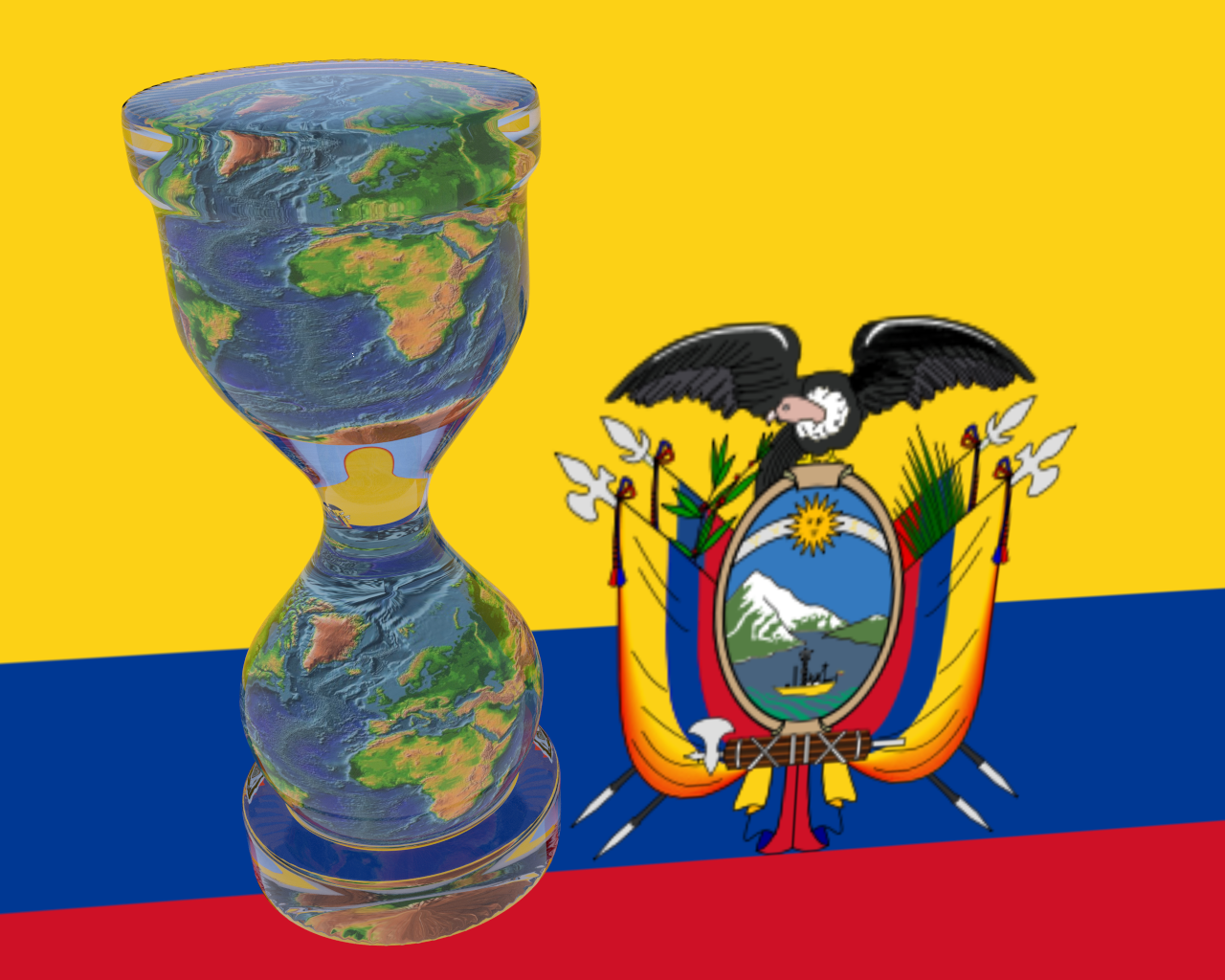 Wikileaks Ecuador - Bandera Del Ecuador En El Mapa , HD Wallpaper & Backgrounds
