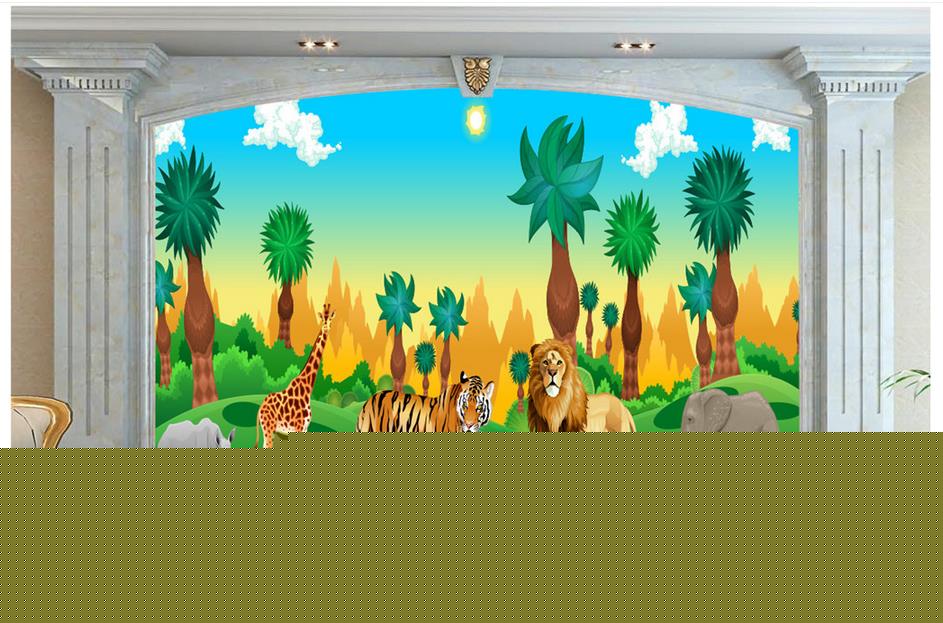 3d Foto Tapete Custom 3d Wandbilder Wallpaper Tiere - Mural Vector , HD Wallpaper & Backgrounds